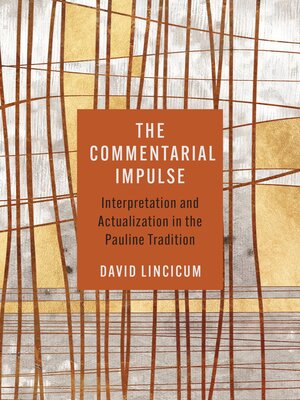 cover image of The Commentarial Impulse
